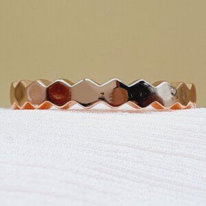 Lovers Exquisite Polygon Beehive Shiny Stone Cocktail Ring for Women, INDN8538